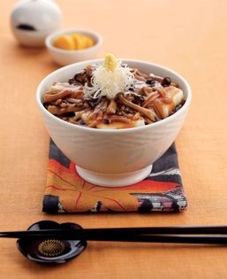 Tofu and mushroom don (Tofu kinoko don)