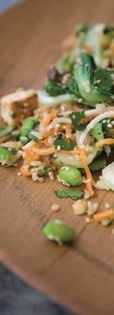 Tofu, mushroom & brown rice salad