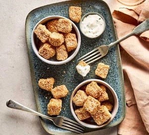 Tofu popcorn nuggets