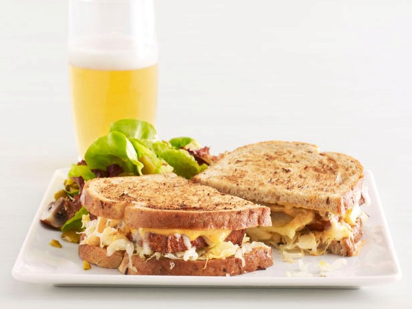 Tofu reubens with salad