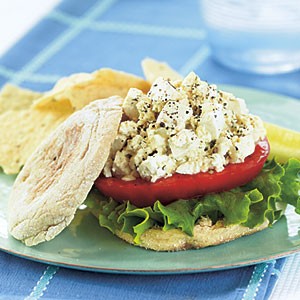 Tofu salad sandwiches