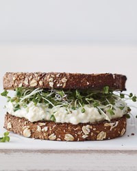Tofu-salad sandwiches
