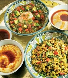 Tofu scramble (Ye'tofu enkulal firfir)