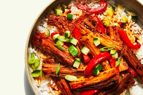 Tofu skin stir-fry