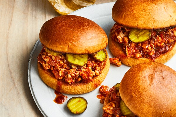 Tofu-tempeh sloppy Joes