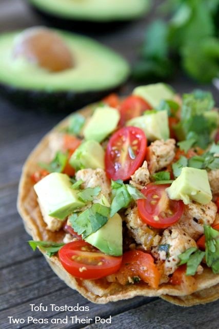 Tofu tostadas
