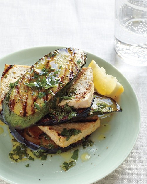 Tofu-vegetable stack