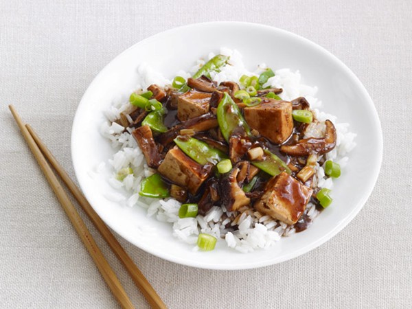 Tofu-vegetable stir-fry