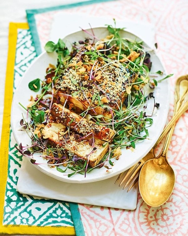 Tofu with caramel and Sichuan pepper