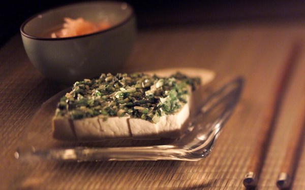 Tofu with ginger vinegar 