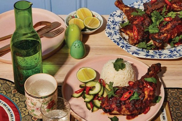 Tom yum roast chicken