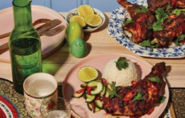 Tom yum roast chicken
