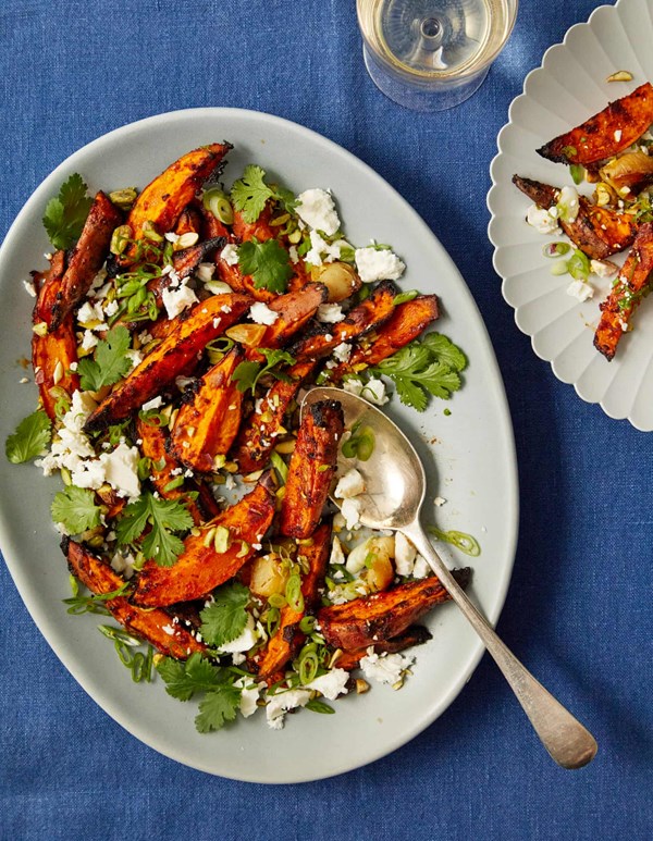 Tom yum sweet potato wedges (or in a salad)
