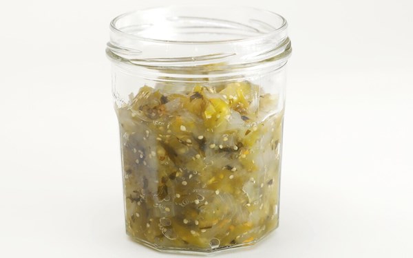 Tomatillo & tequila chowchow