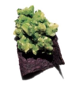 Tomatillo and avocado dip