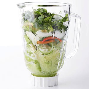Tomatillo-avocado salsa (salsa in seconds)