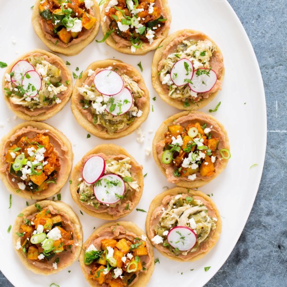 Tomatillo chicken with radishes and queso fresco