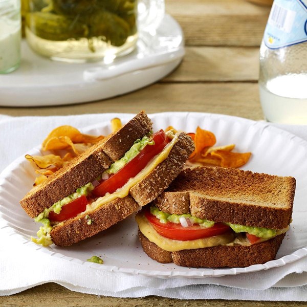 Tomato & avocado sandwiches