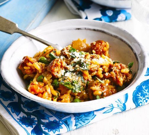 Tomato & chorizo risotto 