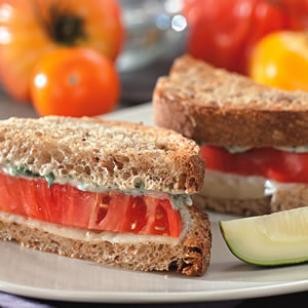 Tomato & provolone sandwiches