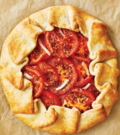 Tomato and Asiago galette