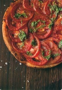 Tomato and basil tarts