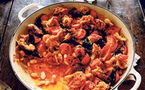 Tomato and coconut cassoulet