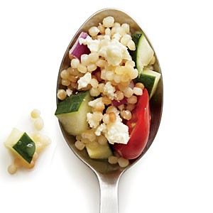 Tomato and cucumber couscous