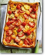 Tomato and cumin seed tart