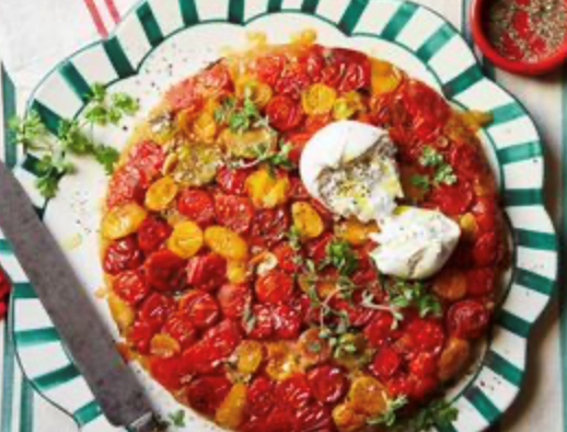Tomato and Manchego tarte Tatin