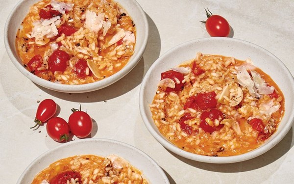 Tomato and Parmesan risotto