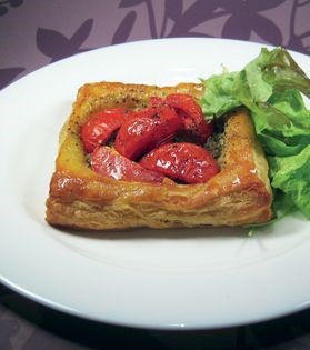 Tomato and Reblochon tarts