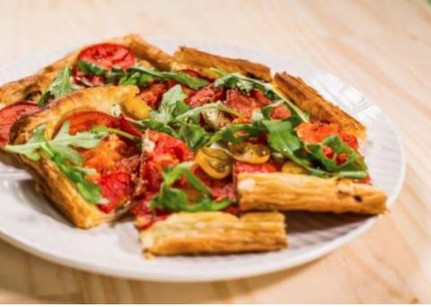 Tomato and ricotta tart