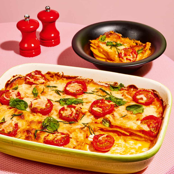 Tomato and vodka potato bake