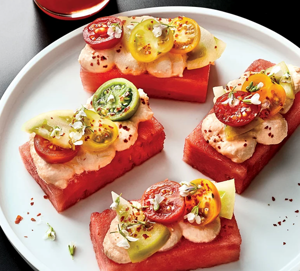 Tomato and watermelon bites
