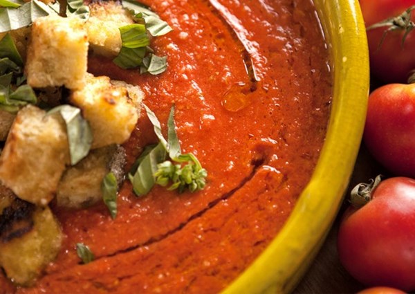 Tomato and watermelon gazpacho