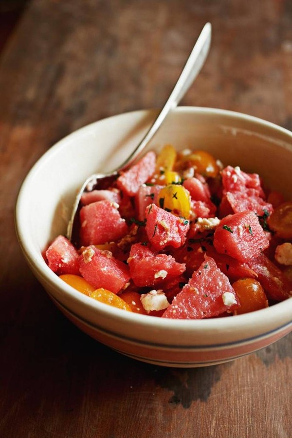 Tomato and watermelon salad