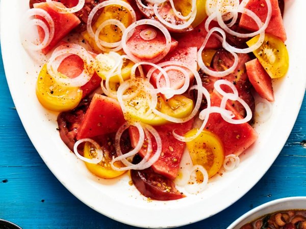 Tomato and watermelon salad
