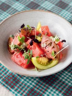 Tomato and watermelon salad