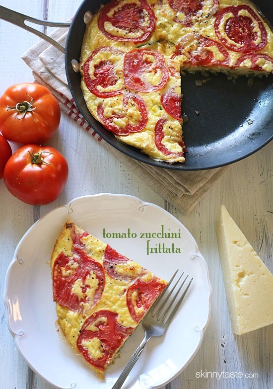 Tomato and zucchini frittata
