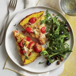 Tomato-Asiago frittata