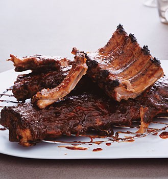 Tomato barbecue baby back ribs