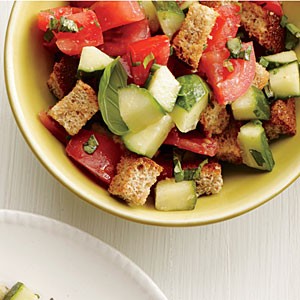 Tomato-basil bread salad