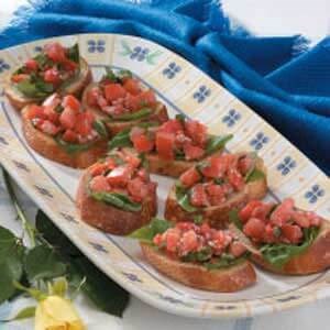 Tomato basil bruschetta 