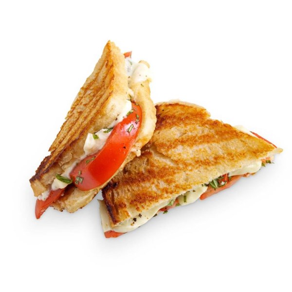 Tomato-basil grilled cheese