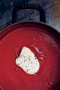 Tomato, beet & carrot soup