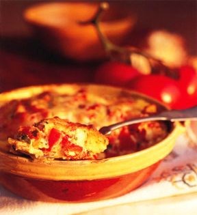 Tomato bread pudding (Quajado de tomate)