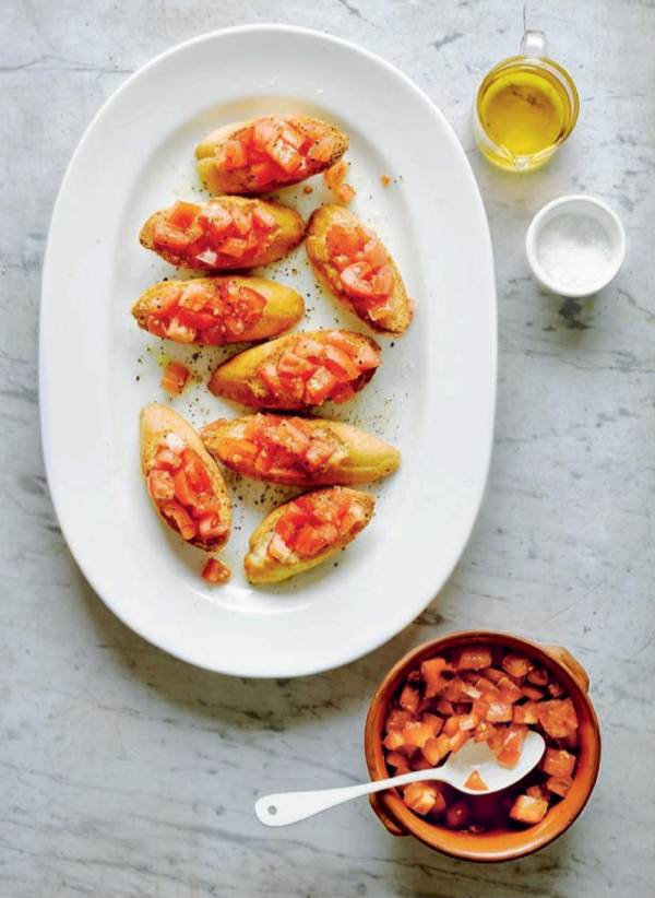 Tomato bruschetta (Bruschetta al pomodoro)