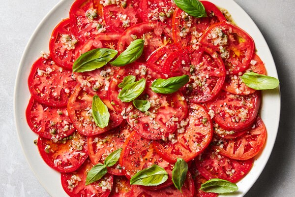 Tomato carpaccio