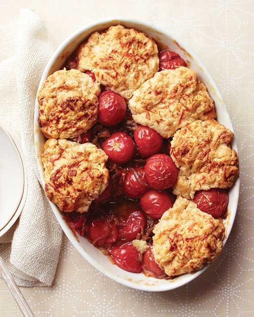 Tomato cobbler